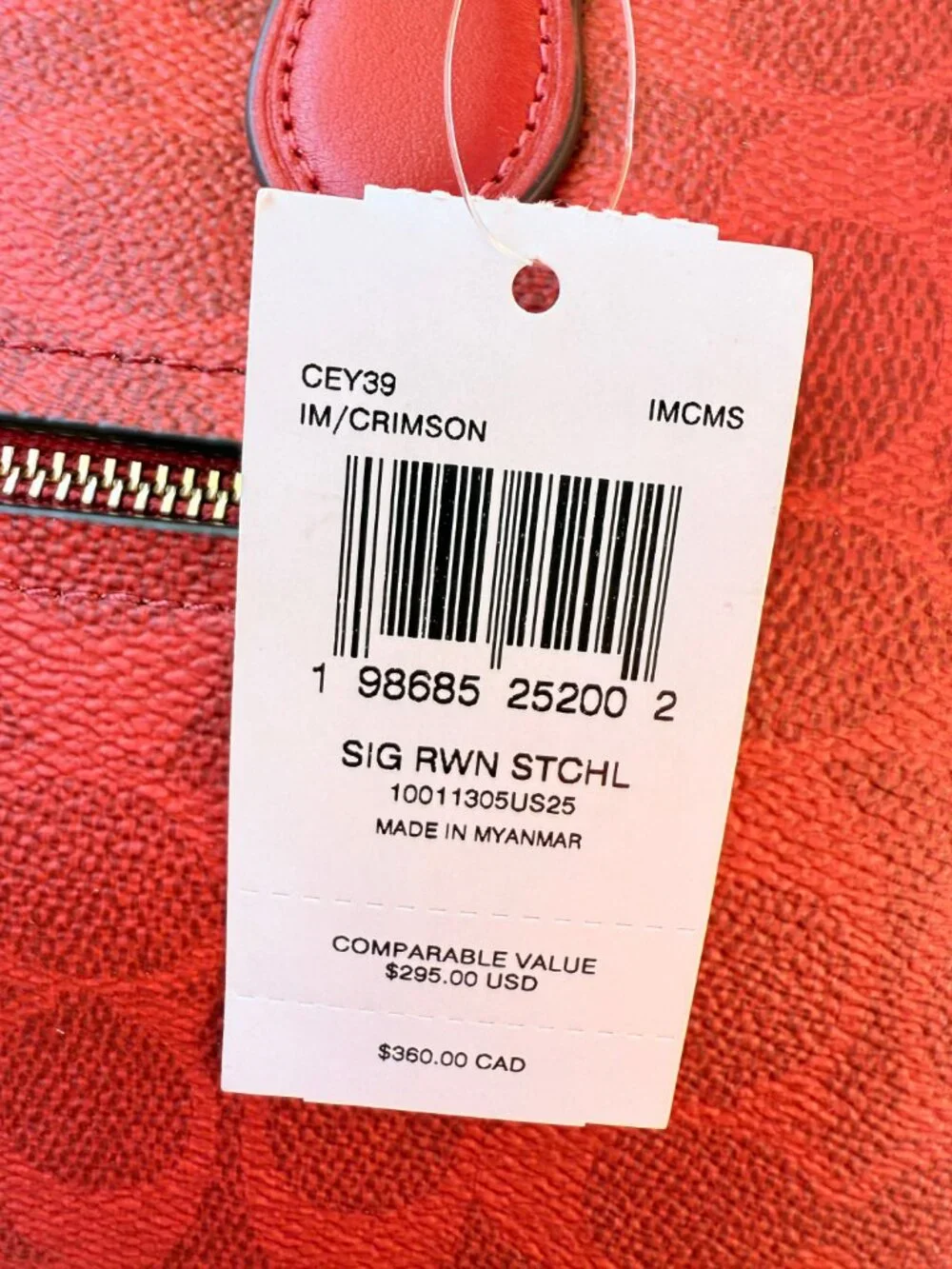 coach Rowan Satchel Bag In Signature Canvas cey39